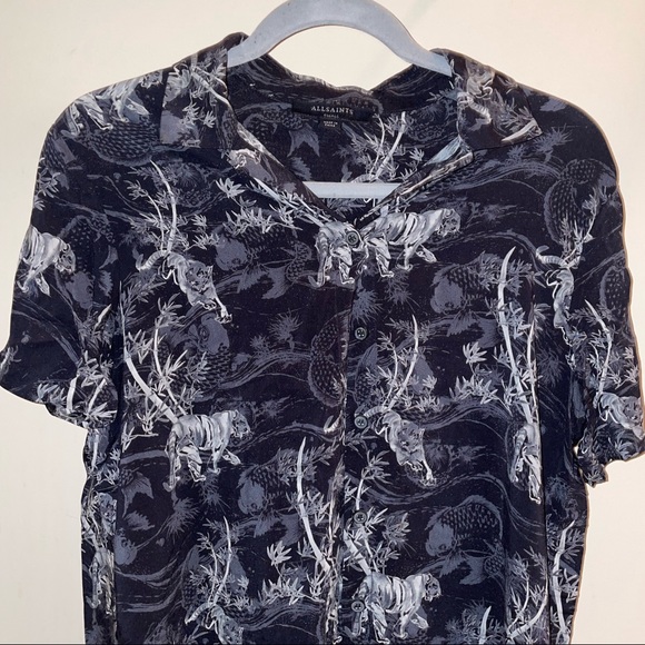 ALLSAINTS SHIRT DRESS *BRAND NEW NEVER WORN* 🖤🤍🖤🤍 - Picture 3 of 5